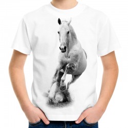koszulka dziecięca chłopięca z koniem na prezent dla chłopca z nadrukiem motywem grafiką konia sklep warszawa