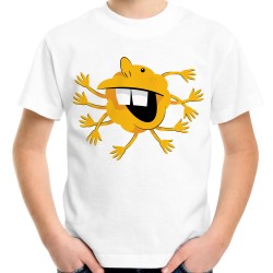 Koszulka śmieszne słońce gęba dziecięca z nadrukiem motywem grafiką słońce śmieszna gęba t-shirt