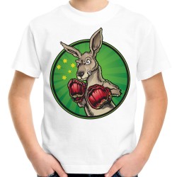 Koszulka z kangurem na prezent dla boksera z grafiką nadrumiem motywem bokser t-shirt