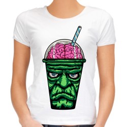 koszulka shake mózg brain zombie horror z nadrukiem motywem grafiką horror