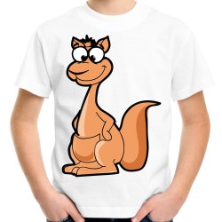 koszulka z kangurem śmieszna dziecięca na prezent t-shirt kangur dziecięcy