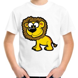 koszulka z lwem dziecięca dla dziecka na występ lew do przedszkola szkoły na prezent safari