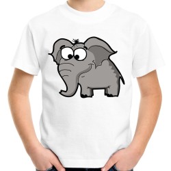 koszulka ze słoniem słoń t-shirt na występ do przedszkola szkoły żłobka na safari prezent dla dziecka dziecięcy