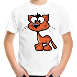 koszulka z kotem kot kotkiem dziecięca na występ t-shirt do przedszkola szkoły prezent dla  dziecka