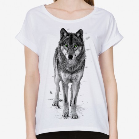 bluzka z wilkiem wilk z motywem nadrukiem wilka