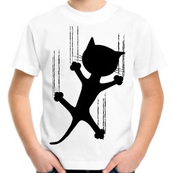 koszulka z kotem dziecięca dla dziecka kot t-shirt z nadrukiem motywem kota