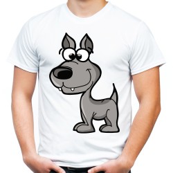koszulka z wilkiem wilk wolf t-shirt na prezent śmieszna ze śmiesznym nadrukiem motywem wilka