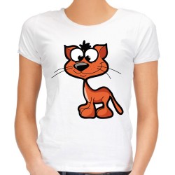 koszulka kot kotek damska z kotem kotkiem t-shirt na prezent