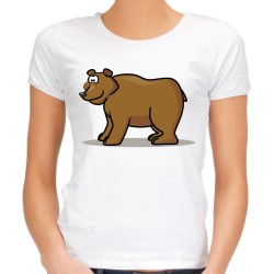 koszulka z niedźwiedziem damska misiem miś niedźwiedź na prezent t-shirt damski