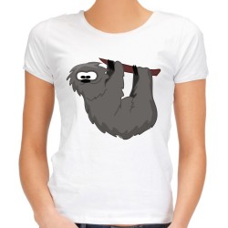 koszulka leniwiec z leniwcem damska t-shirt na prezent damski dla dziewczyny żony mamy