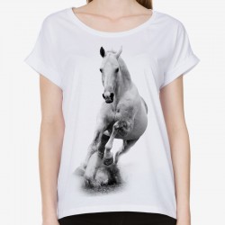 bluzka z rumakiem koszulka z rumakiem koniem