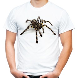 Koszulka z pająkiem tarantula męska t-shirt z ptasznikiem tarantulą ptasznik pająk t-shirt dla hodowcy pająków miłośnika