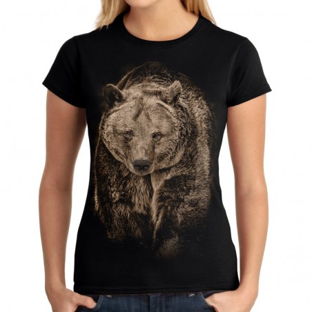 koszulka damska z misiem niedźwiedziem mis niedźwiedź t-shirt damski
