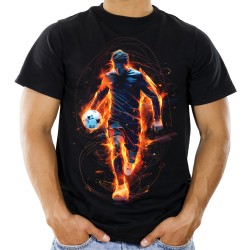 Koszulka dla kibica polska t-shirt na mecz z piłkarzem piłką piłka nożna na prezent dla piłkarza męża chłopaka faceta