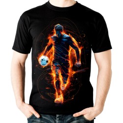 Koszulka z piłkarzem piłką dla kibica na mecz euro mistrzostwa  świata t-shirt dla piłkarza na prezent dzień dziecka chłopaka