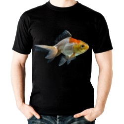 Koszulka z rybą welonem złotą rybką złota rybka dziecięca na prezent dla akwarysty t-shirt dla wędkarza