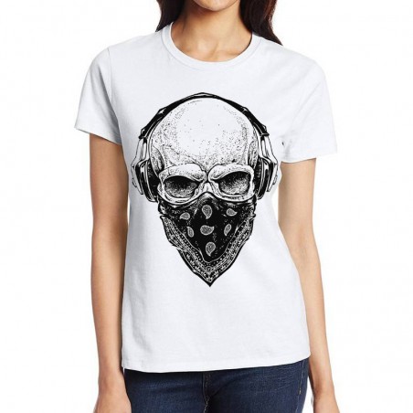 koszulka z czaszką t-shirt z nadrukiem czaszki horror damski damska