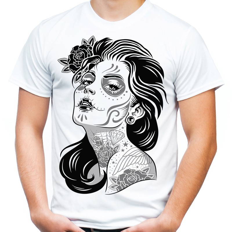 koszulka kobieta z tatuażem męska t-shirt