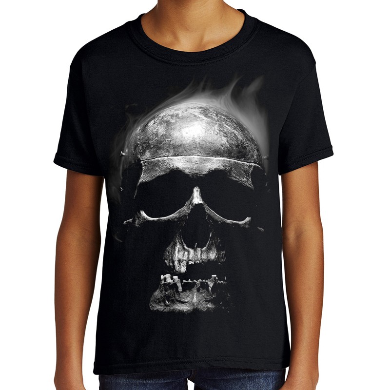 koszulka dziecięca z czaszką z nadrukiem motywem czaszki t-shirt skull horror