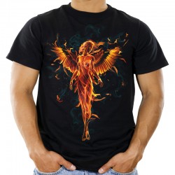 Koszulka nirvana w płomieniach