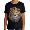 Koszulka dziecięca z lwem t-shirt z nadrukiem motywem głowa lwa dla chłopca dziewczynki