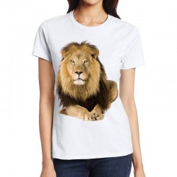 koszulka damska z lwem t-shirt damski z nadrukiem motywem lwa lion