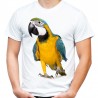 koszulka z papugą papuga Ara ptak kolorowa