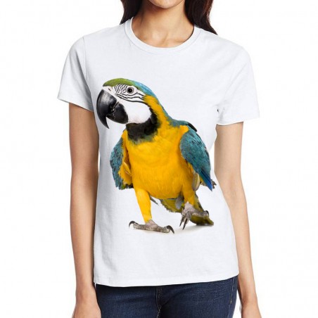koszulka z papugą Ara kolorowy ptak egzotyka