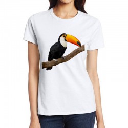 koszulka damska z tukanem ptak egzotyczny