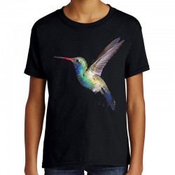 koszulka dziecięca z kolibrem najmniejszy ptak egzotyczny