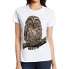 koszulka damska z sową t-shirt ptak nadruk