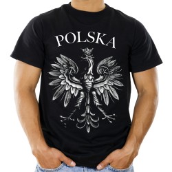 koszulka z orłem narodowa patriotyczna męska z napisem polska t-shirt