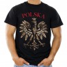 koszulka narodowa patriotyczna z orłem polska t-shirt z napisem męski