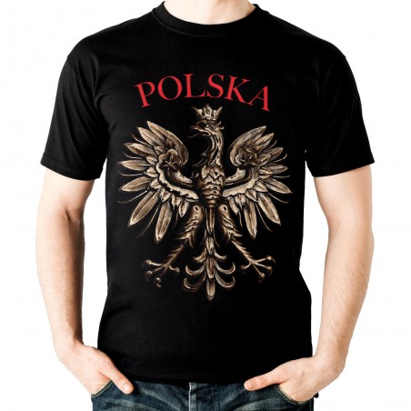 koszulka patriotyczna narodowa z orłem napisme motywem nadrukiem polska t-shirt