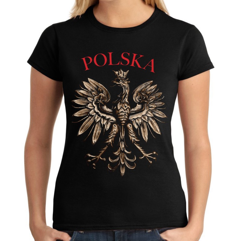 koszulka z orłem narodowa patriotyczna narodowa z napisem polska t-shirt