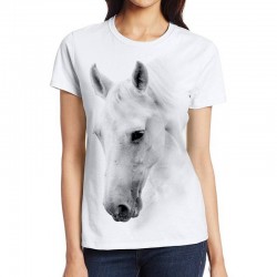 koszulka damska z koniem głową konia z nadrukiem motywem konia odzież jeździecka na prezent sklep warszawa
