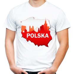 koszulka Polska mapa męska t-shirt