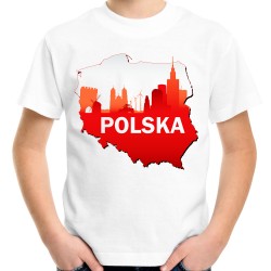 koszulka Polska mapa dziecięca t-shirt
