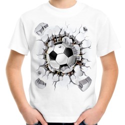 Koszulka z piłką 3d dla kibica na prezent na mecz na euro