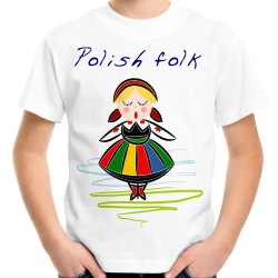 Koszulka polish folk folkowa ludowa łowicka t-shirt