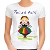 Koszulka polish folk folkowa damska ludowa łowicka