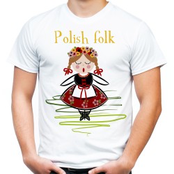 Koszulka Polish folk ludowa łowicka folkowa męska