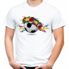 Koszulka z piłką ludowa folkowa dla kibica męska polska