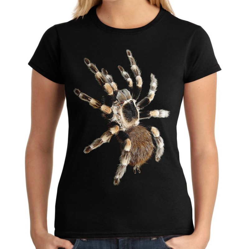 koszulka z pająkiem tarantula damska spider z nadrukiem motywem wielkiego pająka