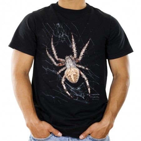 koszulka z pająkiem krzyżakiem na pajęczynie męska pająk spider