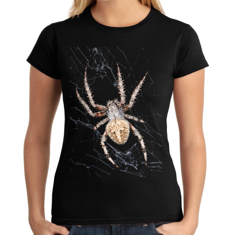 koszulka z pająkiem krzyżakiem damska t-shirt z nadrukiem motywem krzyżak