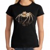 koszulka z pająkiem skakun Salticidae damska sider z nadrukiem pająka makro