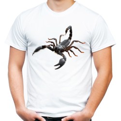 koszulka ze skorpionem na prezent dla skorpiona męska t-shirt z nadrukiem motywem skorpion
