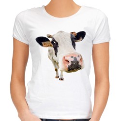 koszulka z krową prezent dla gospodyni wieś t-shirt