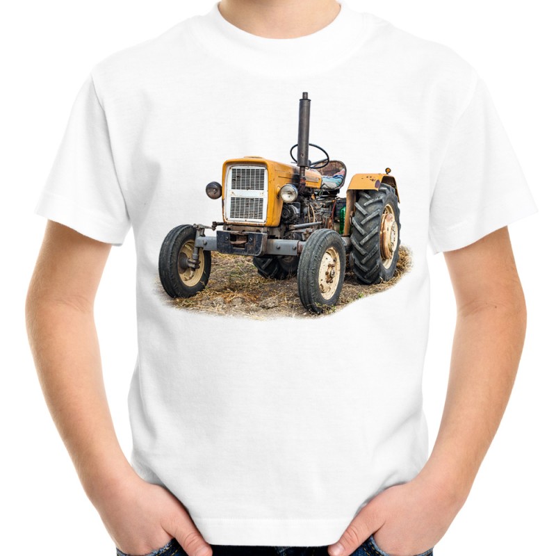 koszulka z traktorem ciągnikiem ursus c-330 ciągnik dla małego fana traktorów rolnika gospodarza na prezent